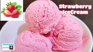 बाजार से भी अच्छी स्ट्रॉबेरी आइसक्रीम बनाएं अब घर पर | HomemadeStrawberry Icecream