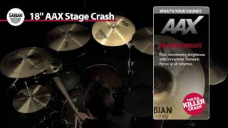 Sabian 18" AAX Stage Crash