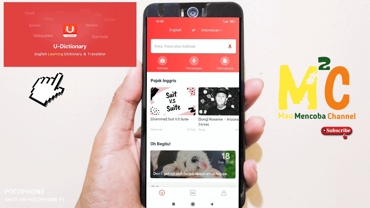 Cara Menggunakan Aplikasi U Dictionary Tinggal Foto Keluar Artinya I