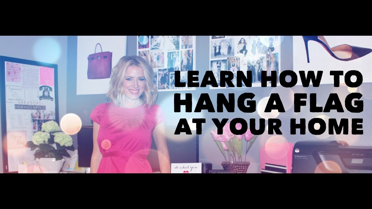 How to Hang a Flag at Your Home YouTube