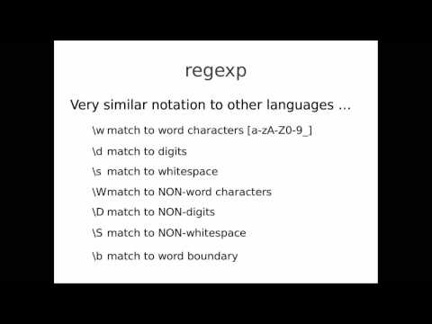 Perl part 4: Regular Expressions