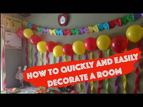 Video: How to decorate a room with your own hands quickly and beautifully?