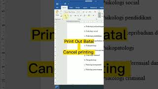 Cara batalkan print cancel printing @yemja #newshorts #shorts
