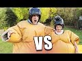 BROTHERS PLAY SUMO WRESTLING