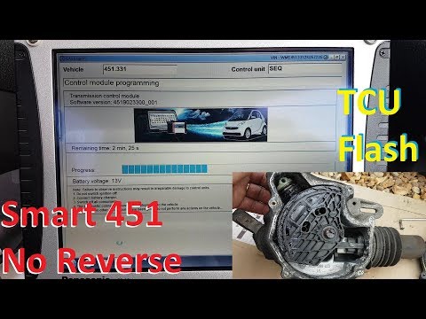 Smart Fortwo 451 not engaging reverse. TCU programming and relearning.