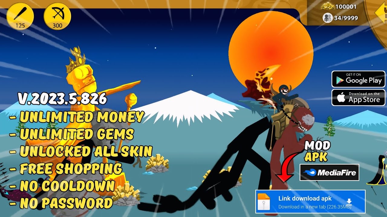 Stick War Legacy Mod Apk Versi 2023.5.826 Terbaru 2025 Unlimited