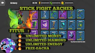 STICKFIGHT ARCHER MENGGUNAKAN APK M.0.D.$ VERSI TERBARU 1.39 screenshot 3