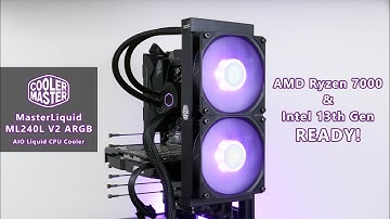 Ryzen 9000 & Intel 14th Gen Ready! Cooler Master MasterLiquid ML240L V2 ARGB AIO CPU Cooler Review