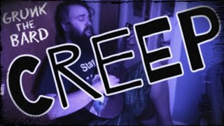 Video thumbnail of "Creep - radiohead baritone ukulele cover by GrunKTheBard"