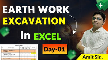 How to Calculate Earthwork Quantity in Excel | Complete Building Estimate in Excel
