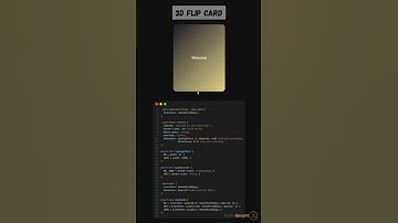 3D Flip Card Animation Using HTML & CSS 🔥 | Frontend Magic in 30 Seconds! #css #coding #shorts