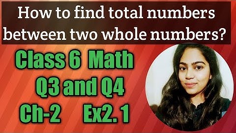 Q3-Q4 of Ex-2.1 class 6 Whole Numbers by Manisha Sengar - Doubt Free Classes