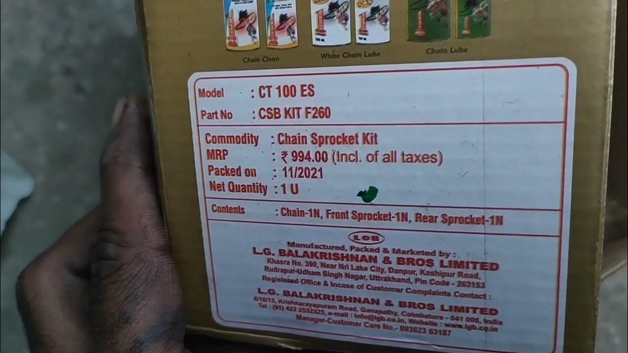 Bajaj CT100 ES Chain Sprocket Price Roll on Chain Sprocket 🙏🏻