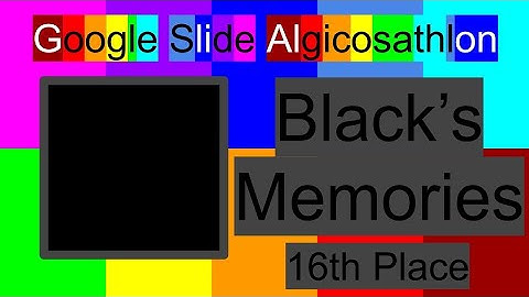 Google Slide Algicosathlon: Black
