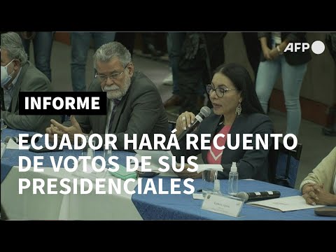 Ecuador hará un recuento parcial de votos tras denuncia de fraude | AFP