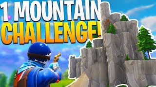 The 1 MOUNTAIN CHALLENGE! - Fortnite Challenge Gameplay!