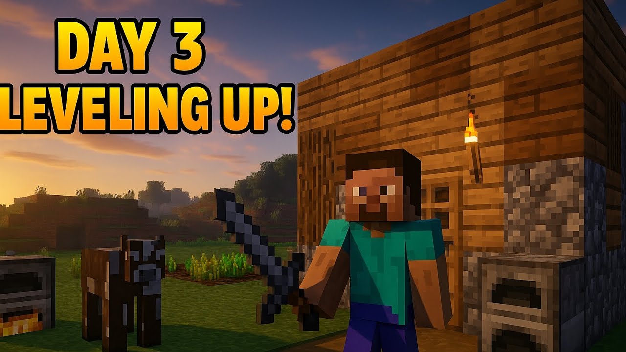 Minecraft Tutorial 3 Day 3 in Minecraft || how to play Minecraft || Tutorial #3 - YouTube