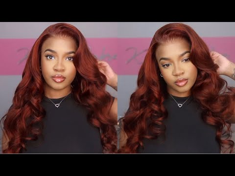 THE BEST FALL HAIR (PRE-STYLED) 🍂🧡 FULL INSTALL TUTORIAL (360 WIG) Ft. Ashimary Hair