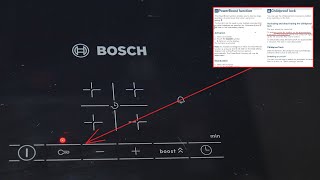 How to UNLOCK Bosch Induction (Key & Child -