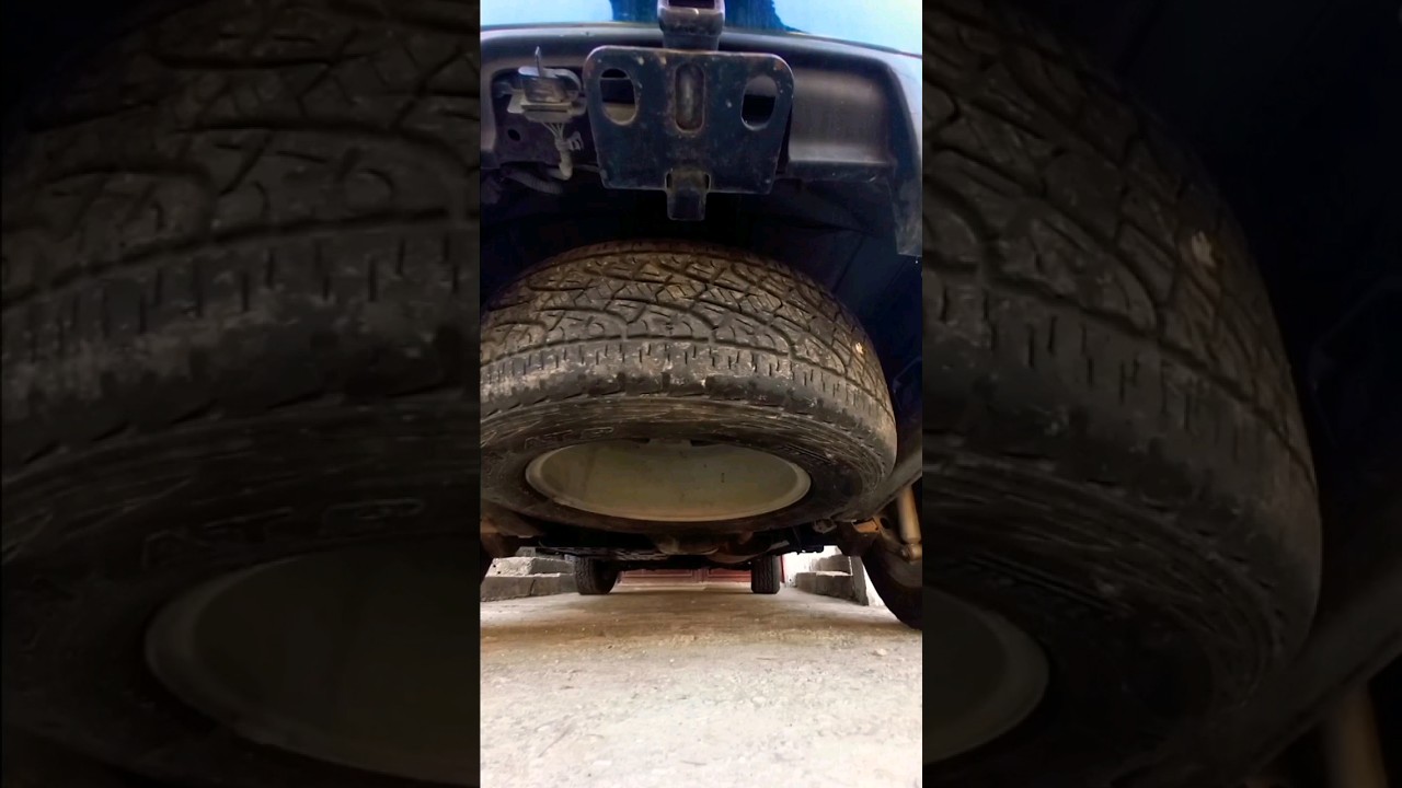 Spare tire under trunk removal
