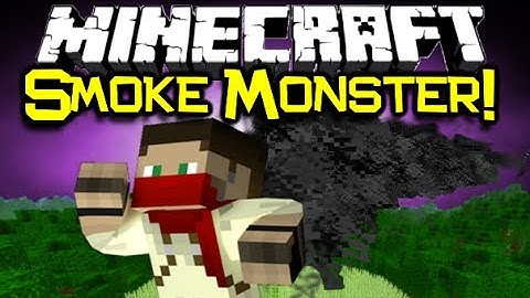 Minecraft THE SMOKE MONSTER MOD Spotlight! - Black Smoke From LOST! (Minecraft Mod Showcase)