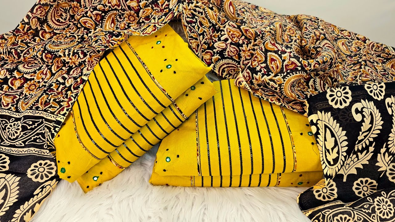 সৌন্দর্যের নতুন ছোঁয়া — উজ্জ্বল রঙ সাথে Premium ফেব্রিক 🎊 hand work boutique three piece 2026