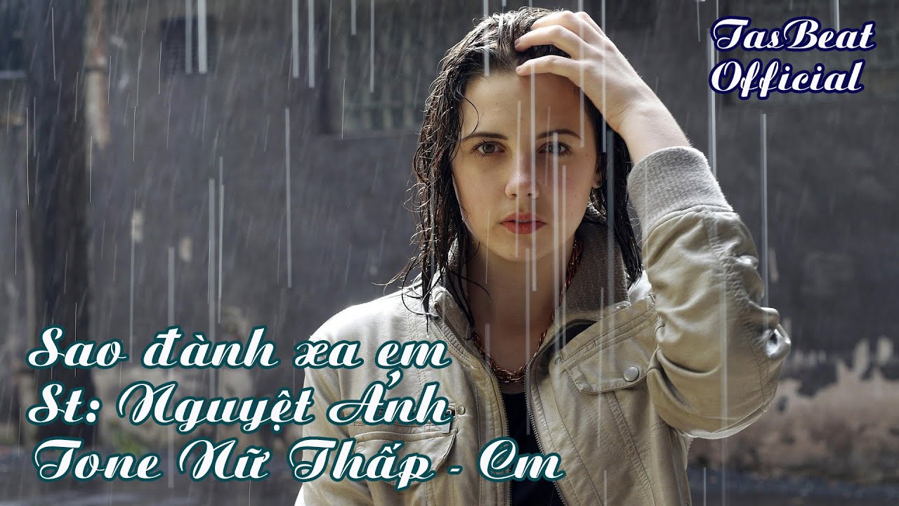 Karaoke Sao đành xa em - Tone Nữ thấp | TAS BEAT