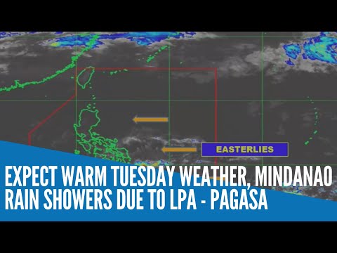 Expect warm Tuesday weather, Mindanao rain showers due to LPA - Pagasa