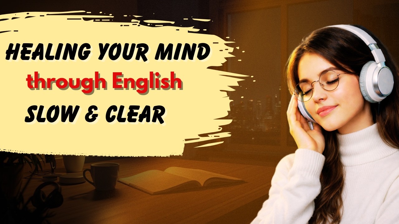 Healing English for Your Mind | Speak Slowly & Build Fluency | Shadowing and Listening Practice