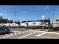 Amtrak auto train w dash8 and sunrail race