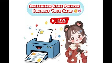 Writing Subscriber Name on Printer 🖨️😊