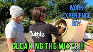 How to clean a dirty belle cement mixer