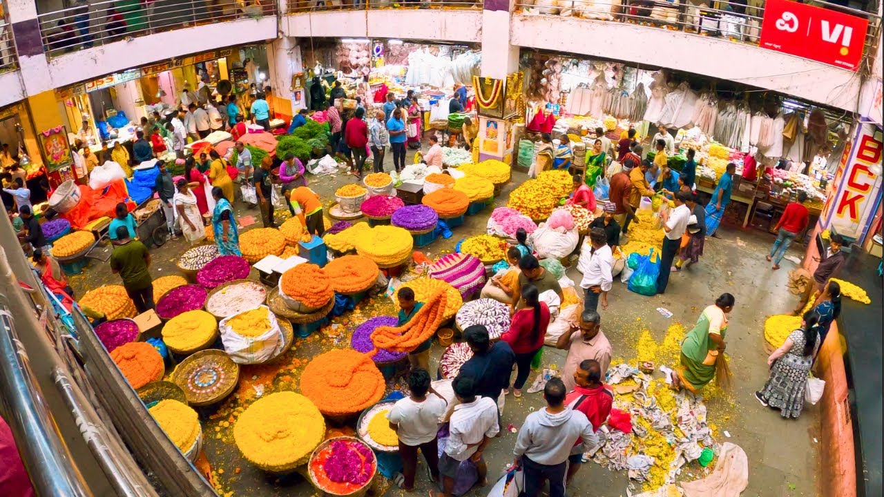 Largest Flower Market in India | Immersive Walking Tour in 4K | Part 2