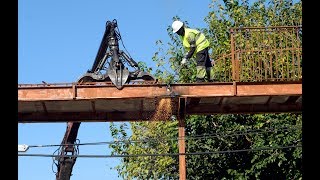 Avanza la construcción de la Senda Verde con la demolición de la pasarela de San José de la Vega