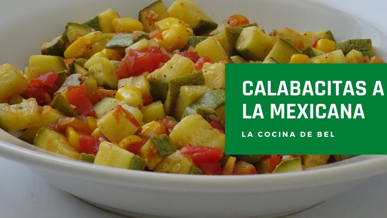 Calabacitas a la Mexicana - Receta fácil - YouTube