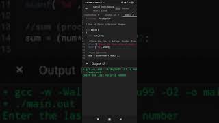 Sum of First n Natural Number  || #C language