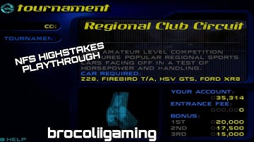 Need For Speed High Stakes (PS1) - Regional Club Circuit