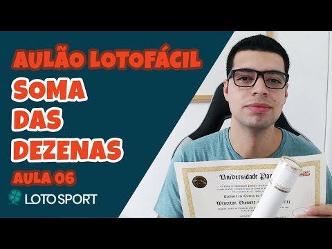 AULÃO COM DICAS PARA LOTOFACIL [Aula 06] - Soma das dezenas