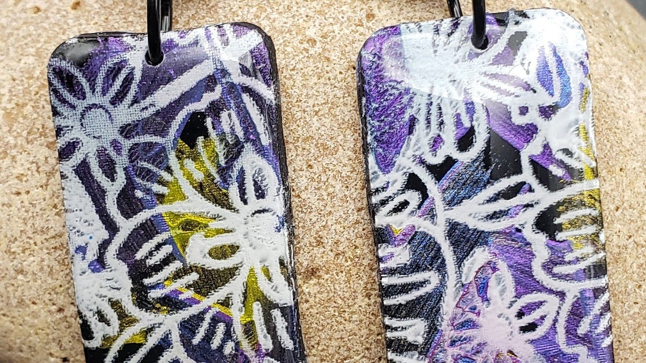 Metallic acrylic paint on polymer clay YouTube