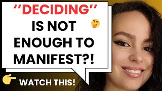 HOW TO DECIDE TO MANIFEST ANYTHING! | LOA TIPS | FT TAMARA