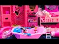 8: 36minutes satisfying with unboxing princess furniture dressup &amp; kitchen sets toys review l ASMR 