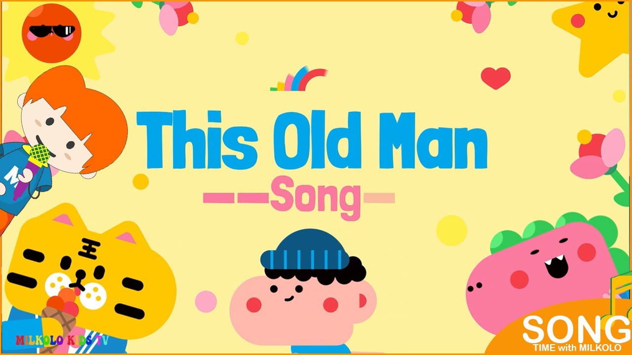 This Old Man with Lyrics | Nursery Rhymes for Children | Milkolo Kids TV 
