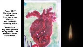 MY ILLUSTRATED BIBLE/Watch how I paint a HEART with Gouache paint/Psalm 55 screenshot 1