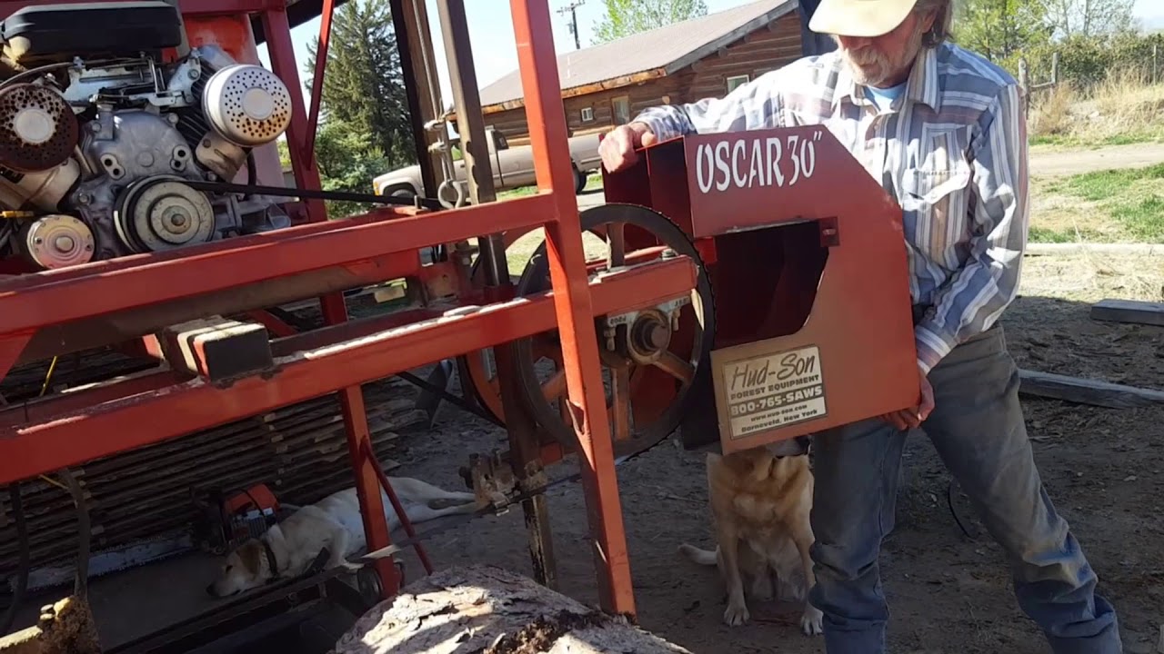 Changing Saw Blade on a Band Mill YouTube