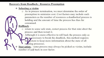 CST 206 :OS: MOD 3: Deadlock Recovery