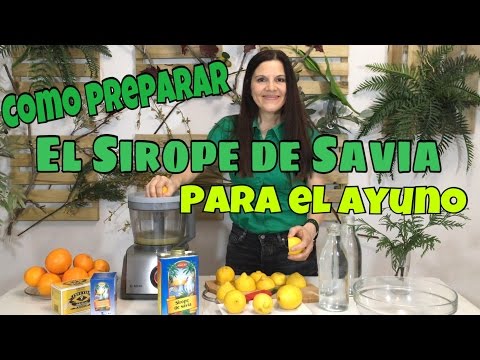Como se prepara el sirope de savia y limon para el ayuno