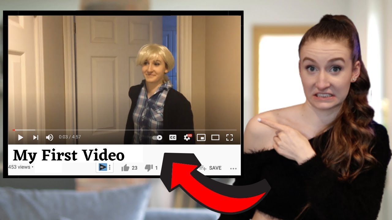 Reacting to My First YouTube Video - Might Delete This LOL - YouTube