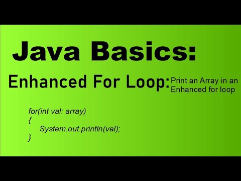 Java Basics for Beginners: Enhanced For Loop iterating over an array of Integers