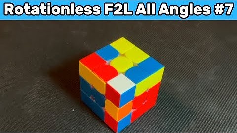 How To Solve This F2L Case Rotationless From All Angles (#7) #f2ltips