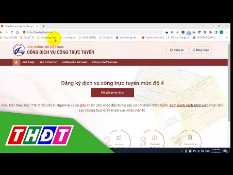 Hướng dẫn đăng ký đổi Giấy phép lái xe trực tuyến | THDT